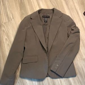 Taupe pinstripe blazer